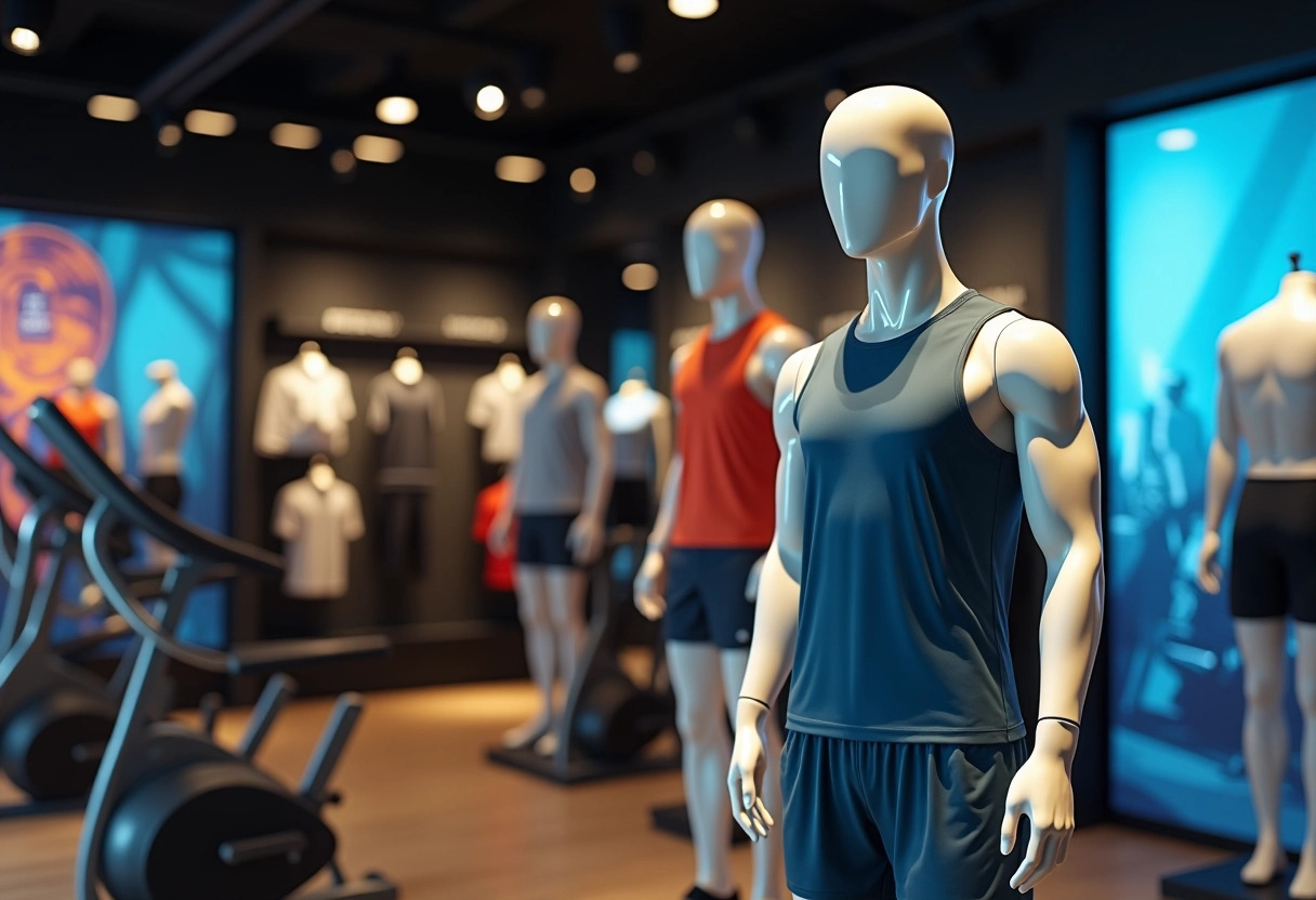 mannequin vitrine sportif