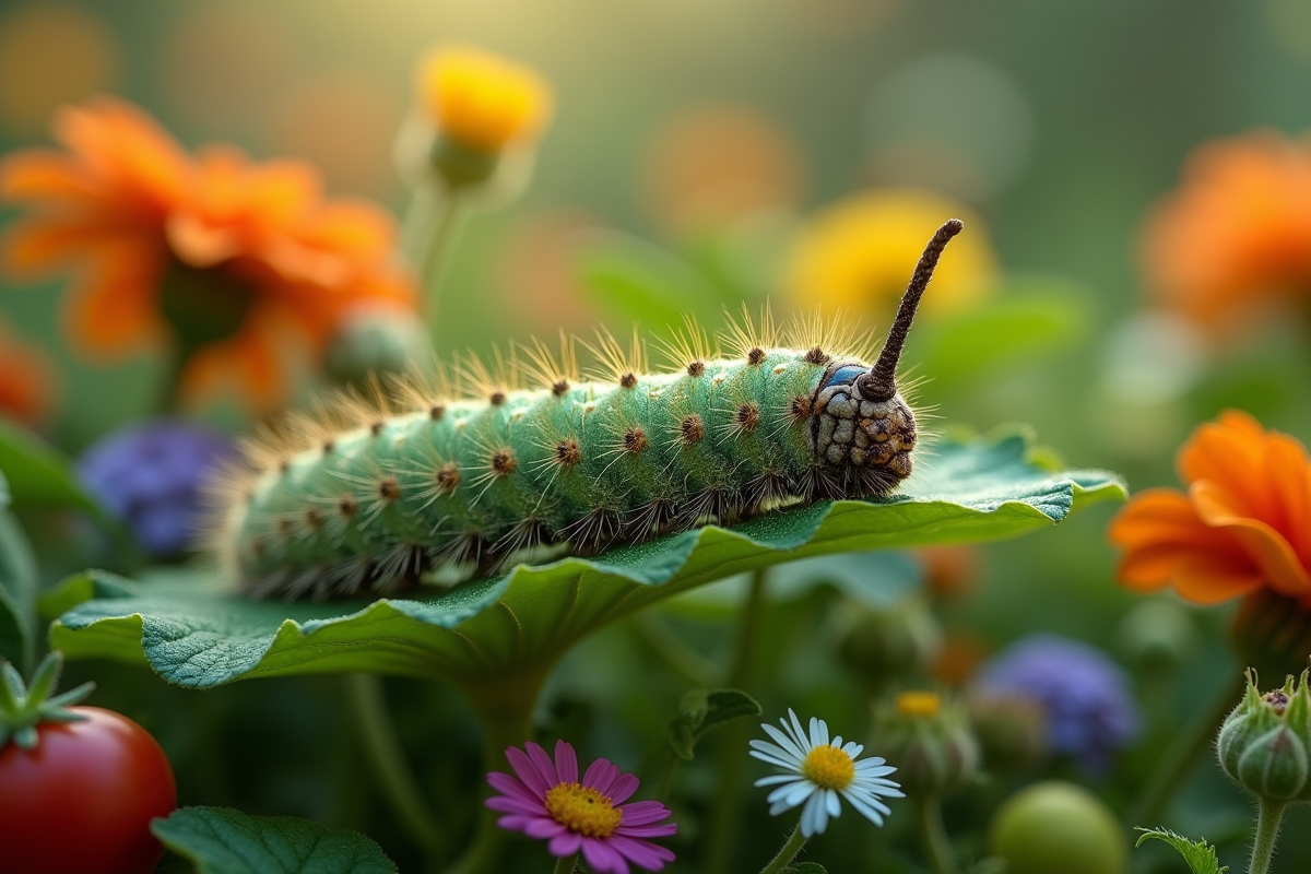 chenille verte