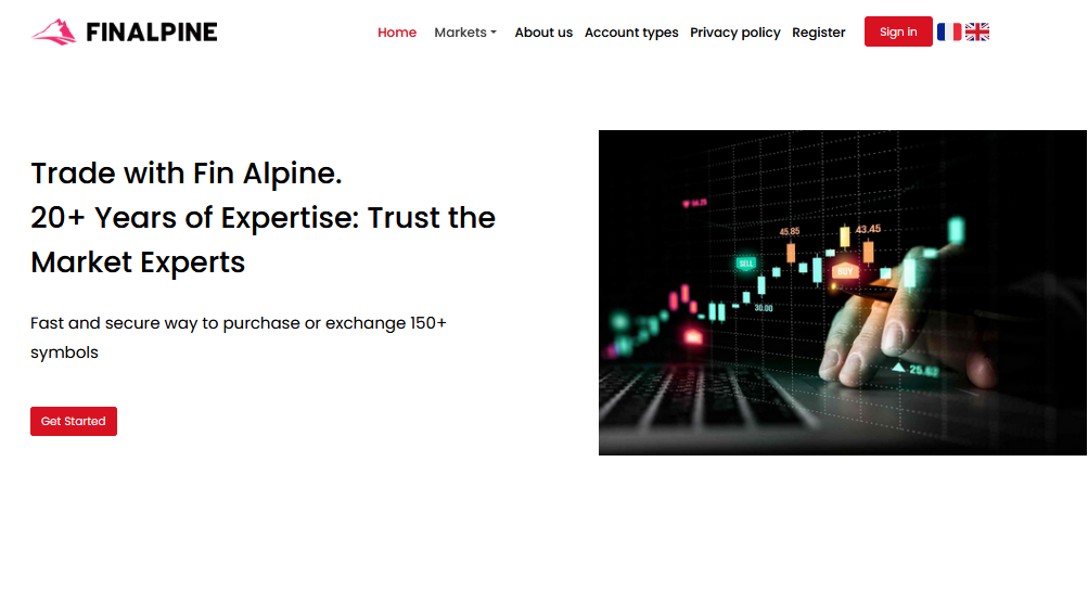 FinalPine website